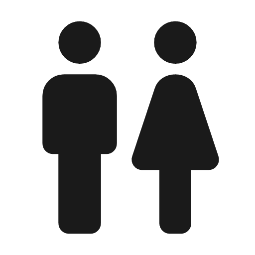 Wc rounded icon, rounded style, from Material Symbols