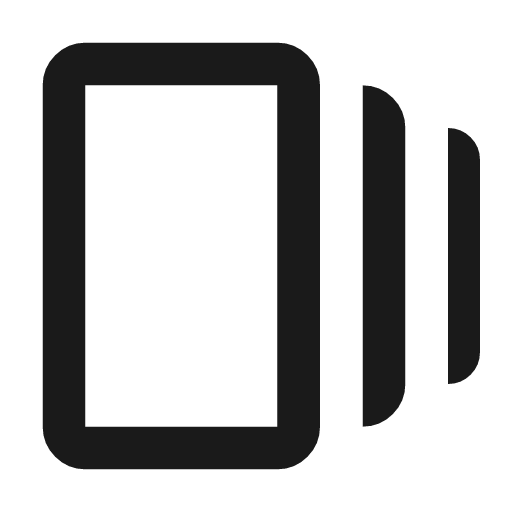 Web stories outline icon, outline style, from Material Symbols
