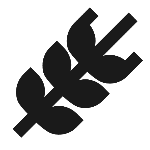 Wheat icon, solid style, from Material Symbols