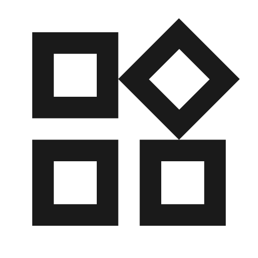 Widgets outline icon, outline style, from Material Symbols