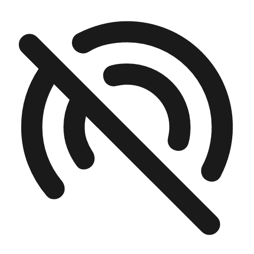 Wifi tethering off rounded icon, rounded style, from Material Symbols