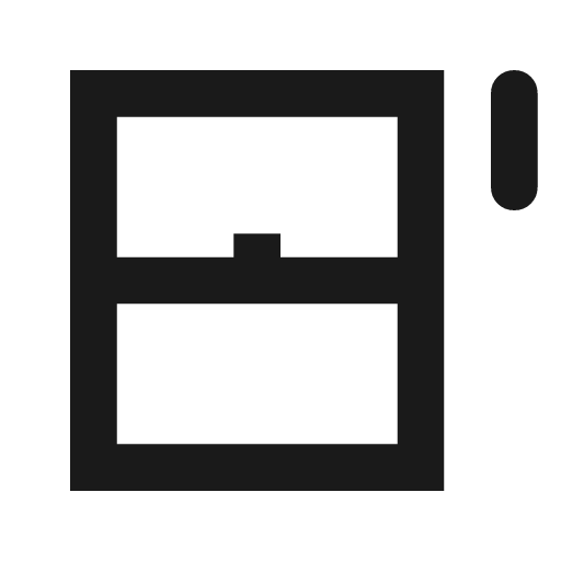 Window sensor outline icon, outline style, from Material Symbols