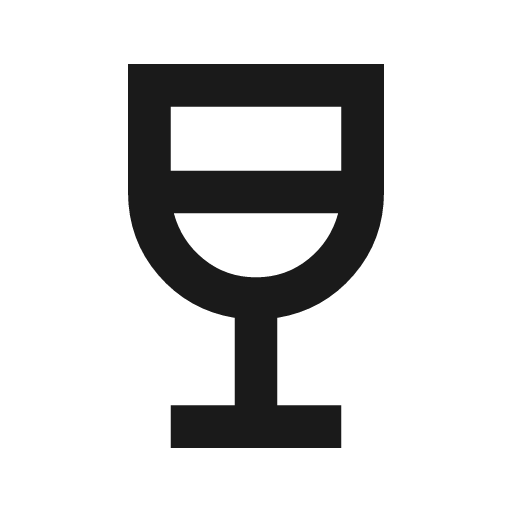 Wine bar outline icon, outline style, from Material Symbols