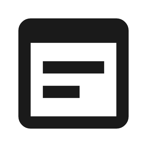 Wysiwyg icon, solid style, from Material Symbols