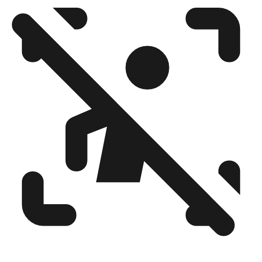 Zone person idle rounded icon, rounded style, from Material Symbols