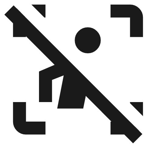 Zone person idle icon, solid style, from Material Symbols