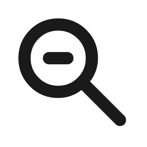 Zoom out rounded icon, rounded style, from Material Symbols