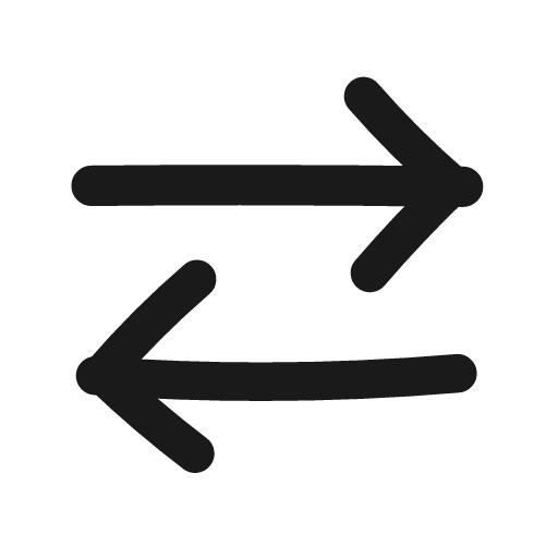 Arrow left right icon, line style, from Matita
