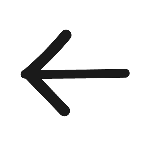 Arrow left icon, line style, from Matita