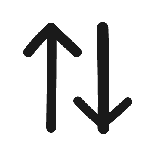 Arrow up down icon, line style, from Matita