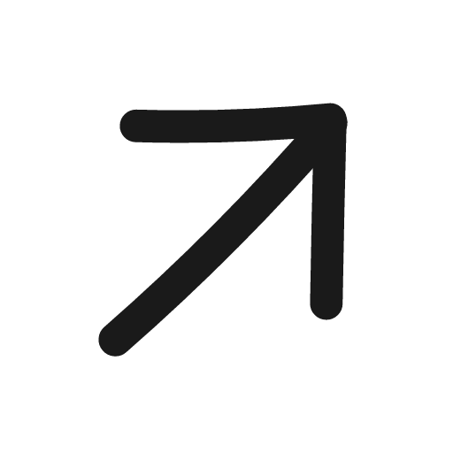 Arrow up right icon, line style, from Matita