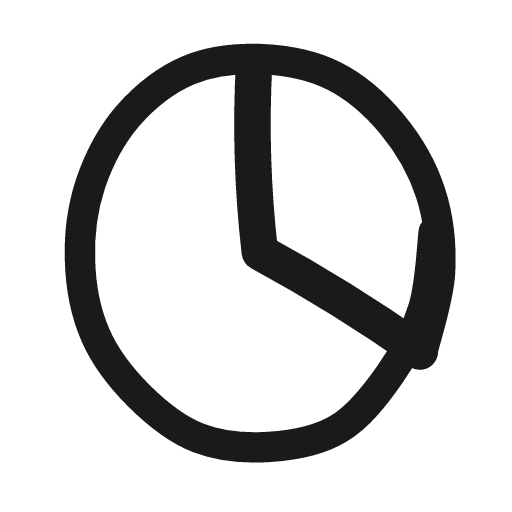 Chart pie icon, line style, from Matita