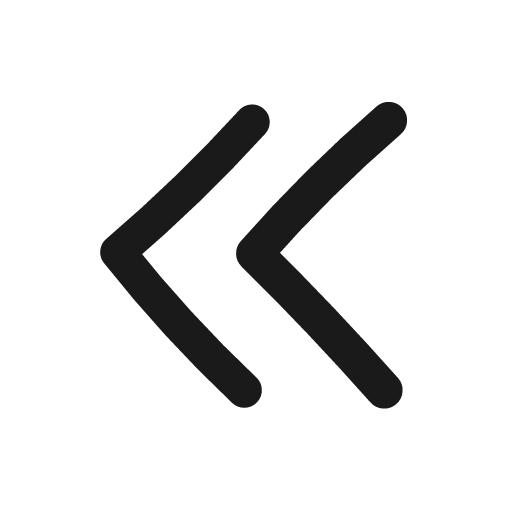 Chevrons left icon, line style, from Matita