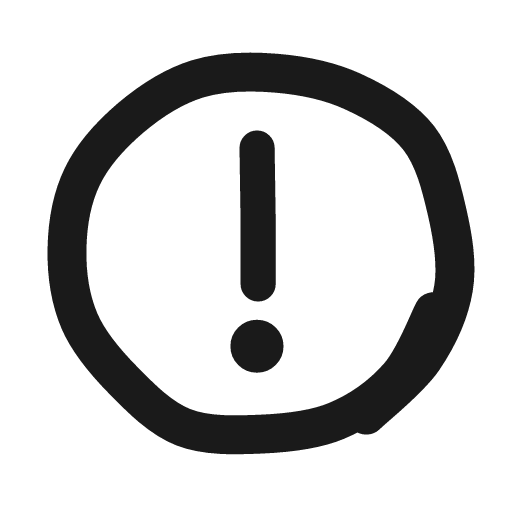Circle alert icon, line style, from Matita