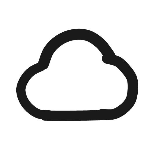 Cloud icon, line style, from Matita