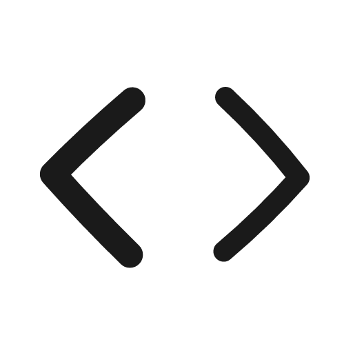 Code icon, line style, from Matita
