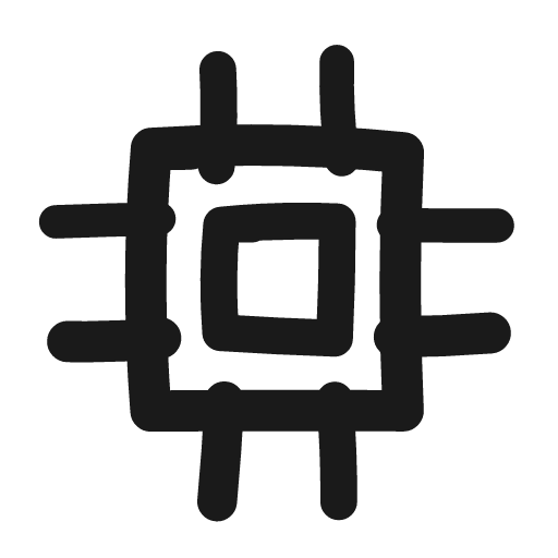 Cpu icon, line style, from Matita