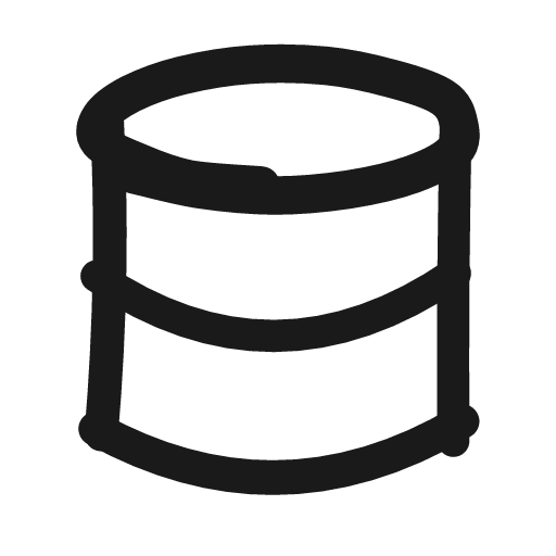 Database icon, line style, from Matita