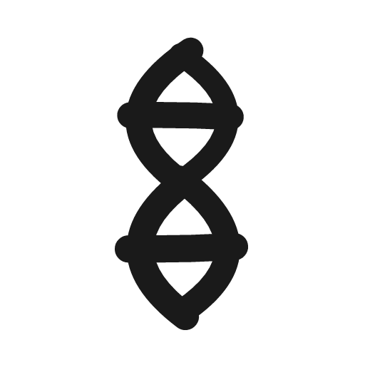Dna icon, line style, from Matita