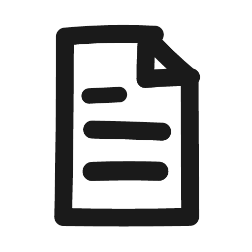 File text icon, line style, from Matita
