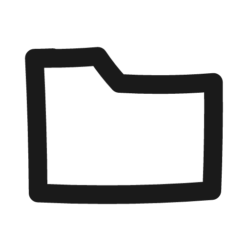 Folder icon, line style, from Matita