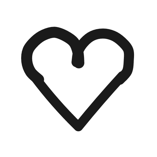 Heart icon, line style, from Matita