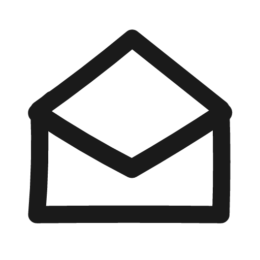 Mail open icon, line style, from Matita