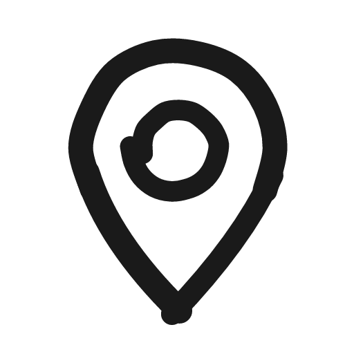 Map pin icon, line style, from Matita