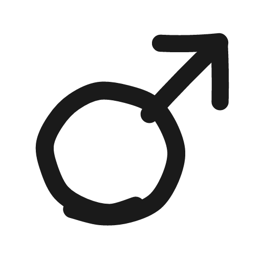 Mars icon, line style, from Matita