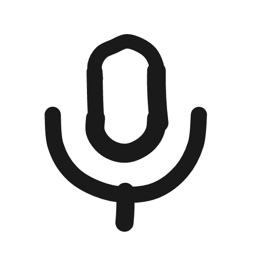 Mic icon, line style, from Matita