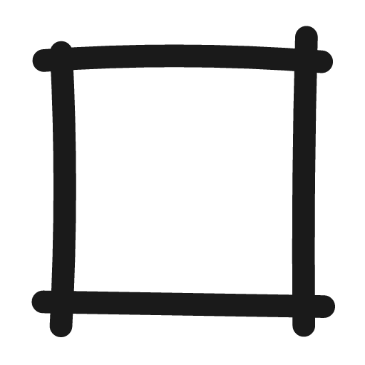 Square icon, line style, from Matita