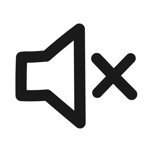 Volume x icon, line style, from Matita