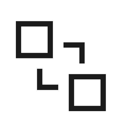 Arrange send to back icon, solid style, from Material Design Light