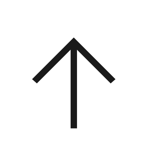 Arrow up icon, solid style, from Material Design Light
