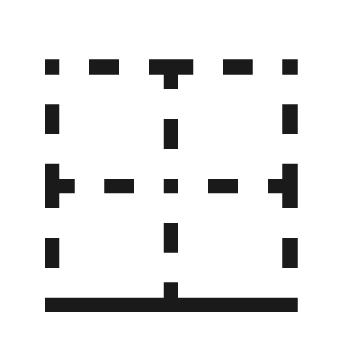 Border bottom icon, solid style, from Material Design Light