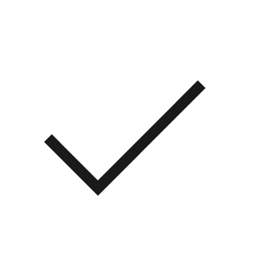 Check icon, solid style, from Material Design Light