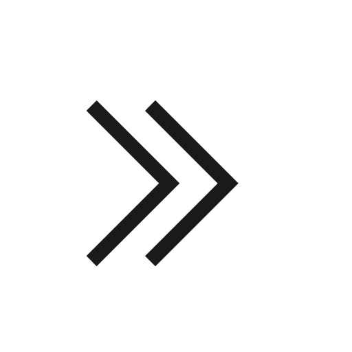 Chevron double right icon, solid style, from Material Design Light