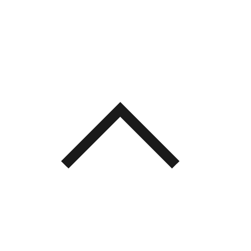 Chevron up icon, solid style, from Material Design Light
