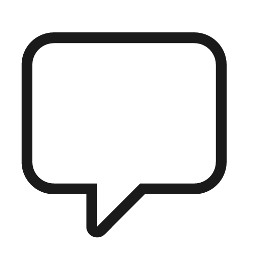 Comment icon, solid style, from Material Design Light