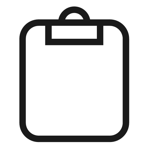 Content paste icon, solid style, from Material Design Light