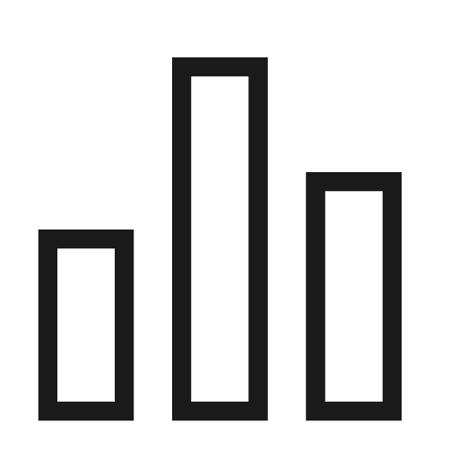 Equalizer icon, solid style, from Material Design Light