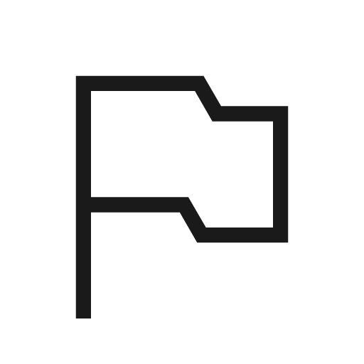 Flag icon, solid style, from Material Design Light