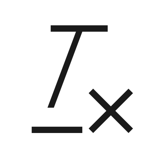 Format clear icon, solid style, from Material Design Light