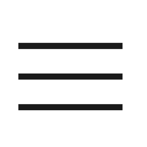 Menu icon, solid style, from Material Design Light