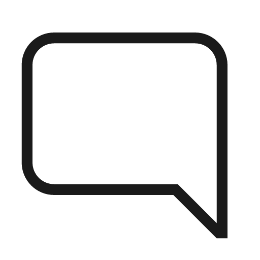 Message reply icon, solid style, from Material Design Light