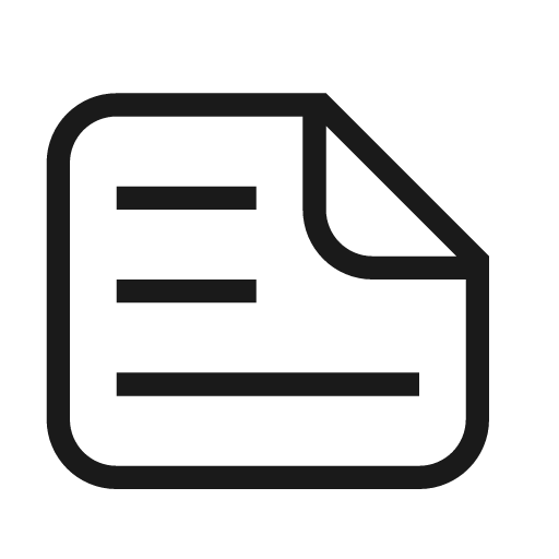 Note text icon, solid style, from Material Design Light