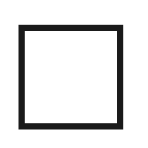 Square icon, solid style, from Material Design Light