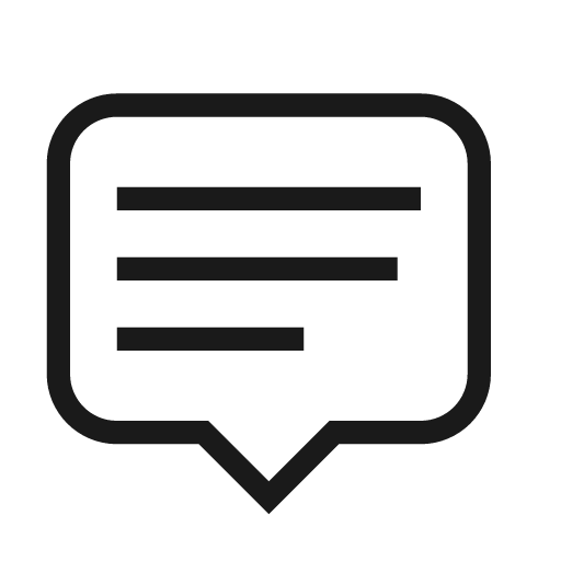 Tooltip text icon, solid style, from Material Design Light