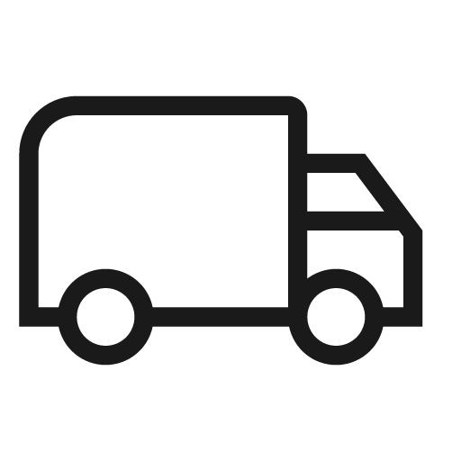 Truck icon, solid style, from Material Design Light
