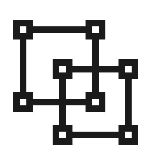 Ungroup icon, solid style, from Material Design Light